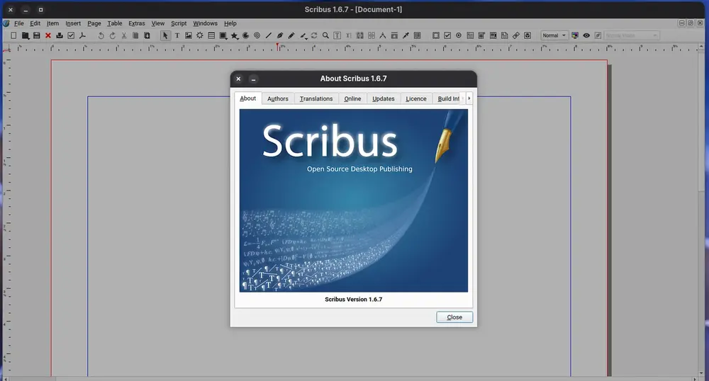 Вышли стабильная сборка Scribus 1.6.7 и экспериментальная версия Scribus 1.7.4