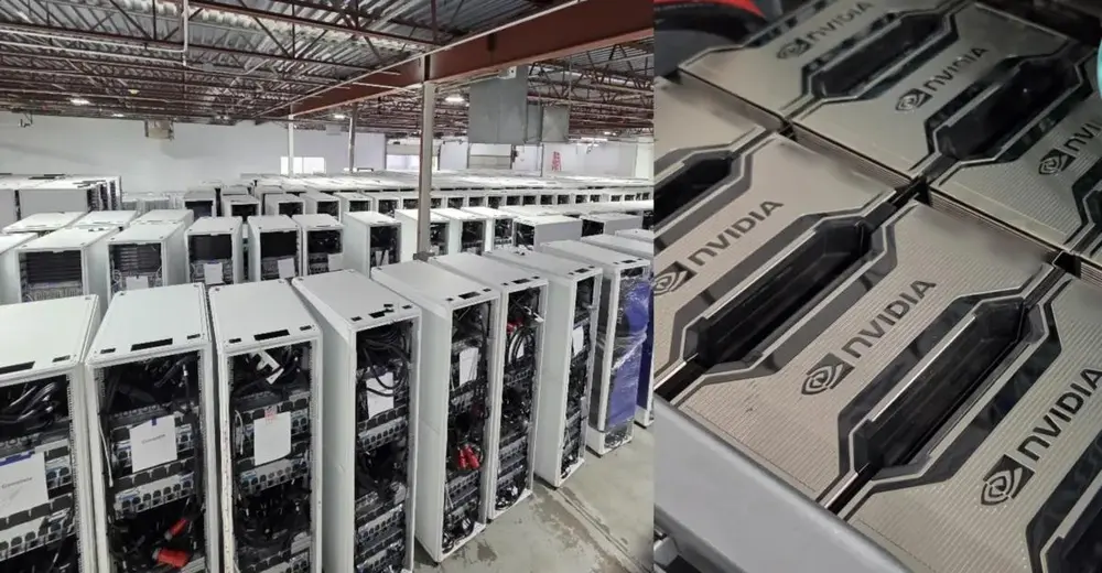 Почти 10 000 ускорителей Nvidia, 4200 процессоров AMD, и всего 60 млн долларов. На eBay выставили настоящий суперкомпьютер