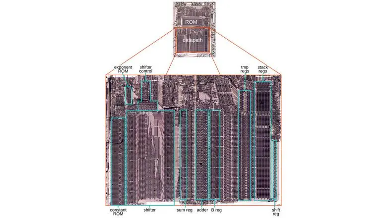 [Перевод] Реверс-инжиниринг алгоритма тангенса в процессоре Intel 8087