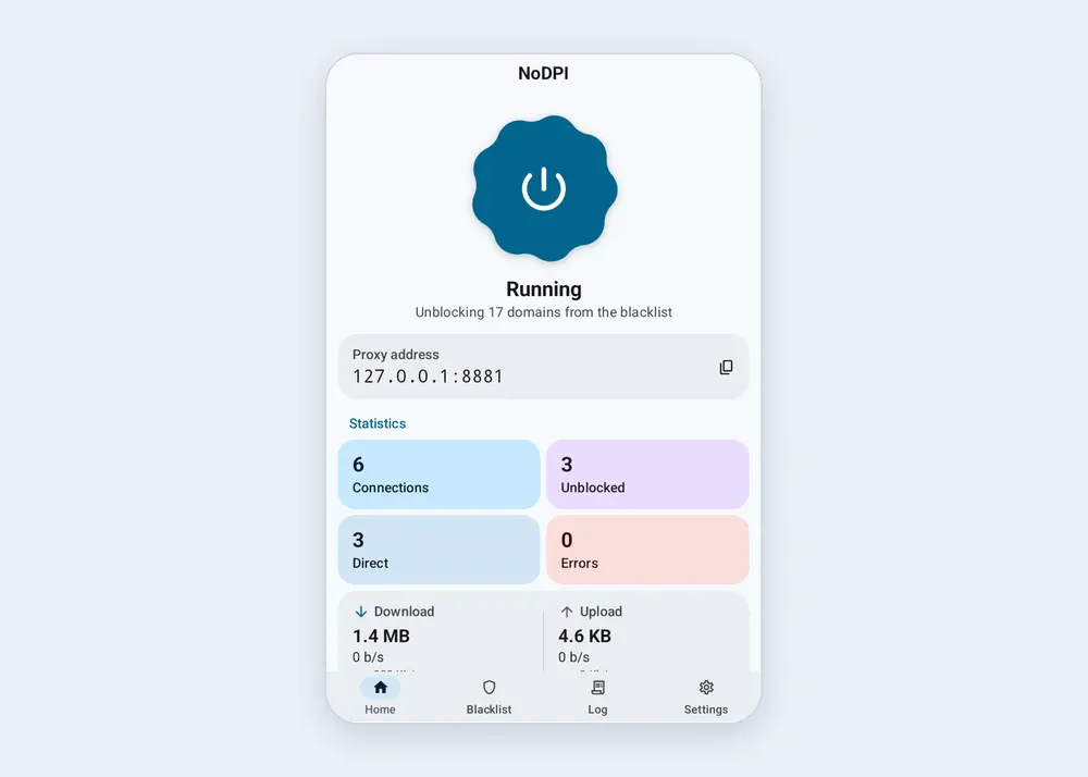 Выпуск NoDPI4Android 2.0 — открытого инструмента для модификации трафика