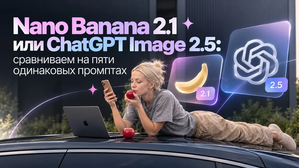 Nano Banana 2.1 или ChatGPT Image 2.5: сравниваем нейросети для генерации изображений на 5 одинаковых промптах