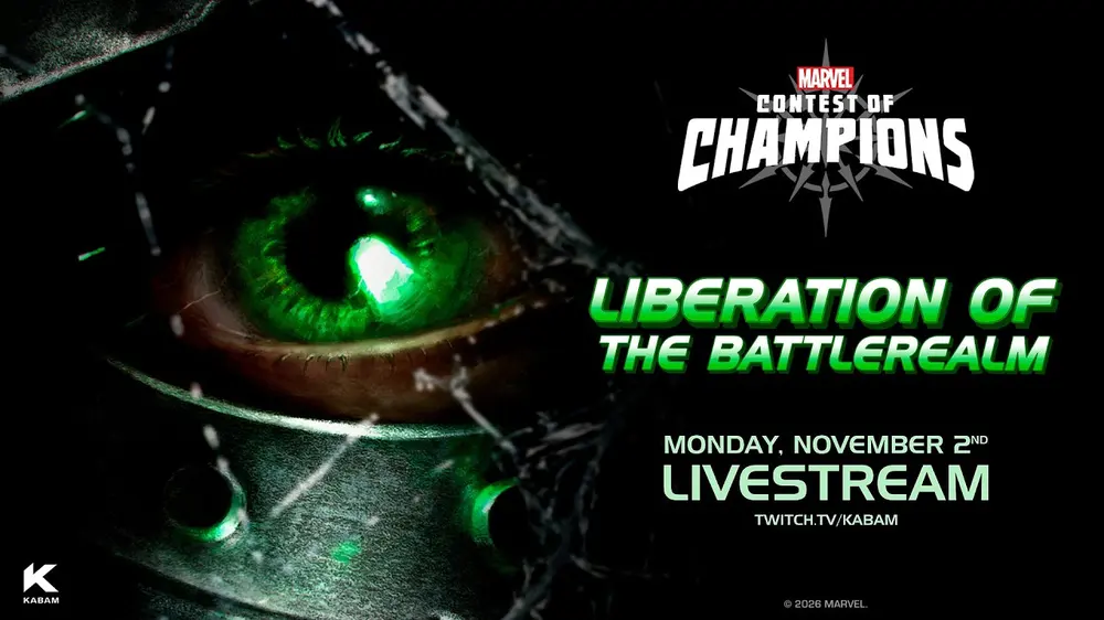 Авторы Marvel Contest of Champions проведут прямую трансляцию посвященную событию Liberation of the Battlerealm