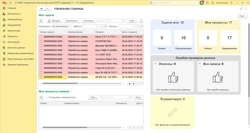 1С:MDM 3.1.10.1: что завезли — ИИ в нормализации, отложенный запуск и отборы по ТЧ