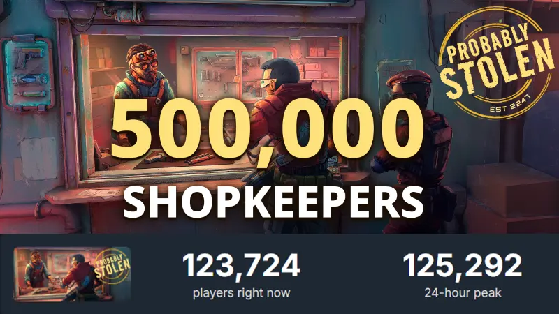 Probably Stolen продалась тиражом 500 тысяч копий и приблизилась к лидерам Steam