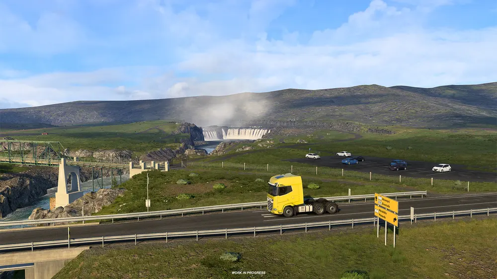 SCS Software показала смотровые площадки дополнения Iceland для Euro Truck Simulator 2