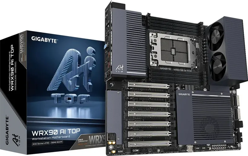 Девять видеокарт и до 2 Тбайт ОЗУ с обдувом: Gigabyte представила плату для Threadripper Pro