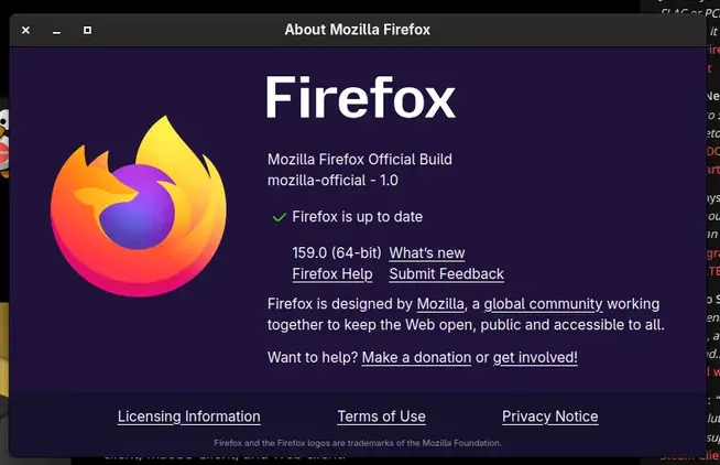 Релиз Firefox 159.0