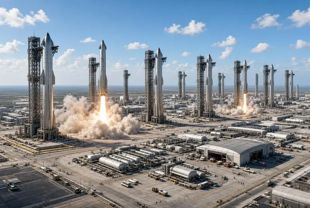 30 запусков и посадок Starship в сутки — всего один космодром Starbase в Луизиане собирается выполнять до 10 000 стартов в год