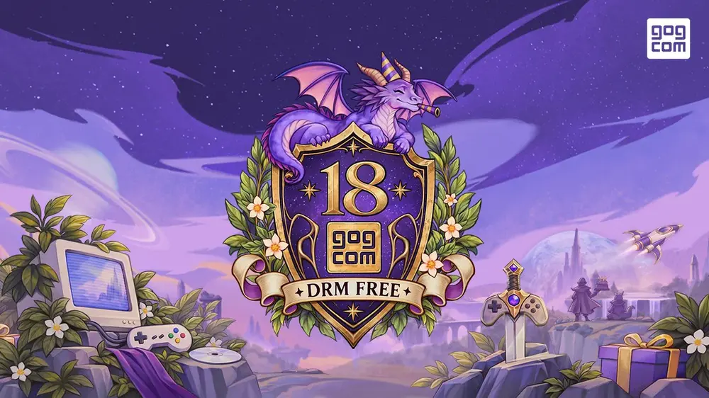 GOG отмечает 18-летие распродажей и месячной подпиской Discord Nitro